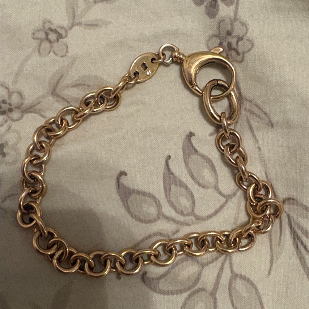 Fossil Gold-Tone Stainless Steel Chain Bracelet